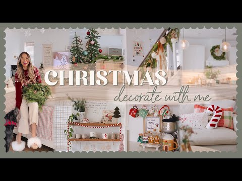 DECORATE WITH ME FOR CHRISTMAS 2022 | adding simple DIYS's & cozy holiday touches!🎄