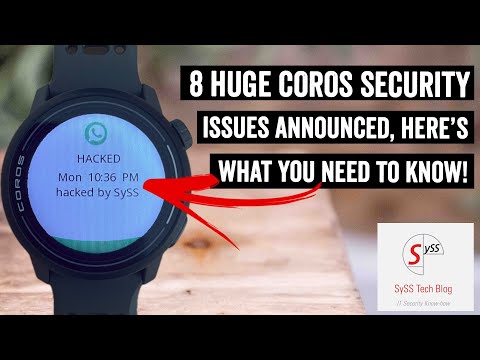 COROS Watch Security Flaws Announced: Full Explainer!