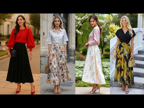 Trendy New Summer Long SKIRTS Outfit ideas For 2026