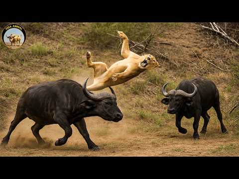 BÚFALO CAFRE – La Lucha por la Supervivencia en la Sabana #animalessalvajes | Vida Animal TV