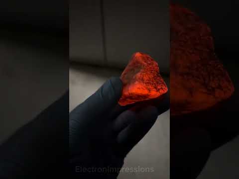 IRRADIATED Calcite ☢️ Fresh From the Particle Accelerator #experiment #physics #science #minerals