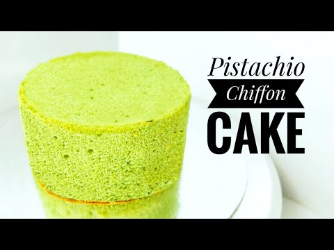 Pistachio Chiffon Cake | Pistachio Sponge Cake | Pista Cake | Bake and Toss