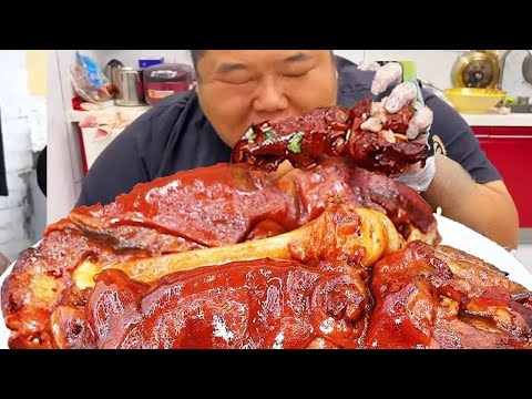 猴哥秘制麻辣牛蹄筋，弹牙软糯太过瘾！满嘴胶质太满足！【胖猴仔】