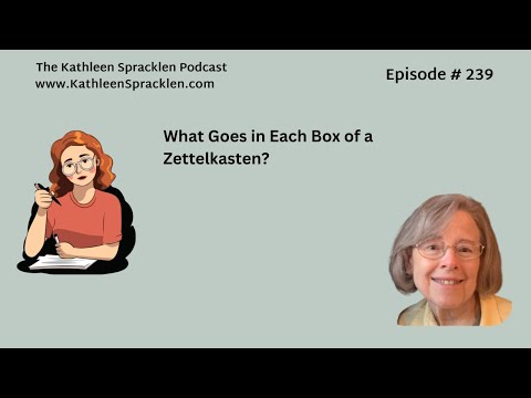 What Goes in Each Box of a Zettelkasten?