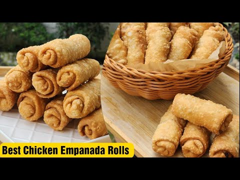 Lumpianada recipe|‼️ Best Chicken Empanada Cheese Rolls‼️chicken empanada cheese roll| Bake N Roll