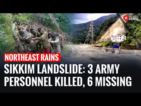 Sikkim Landslide Tragedy: 3 Army Men Killed, Six Missing; Over 1600 Tourists Evacuated Amid Rescue