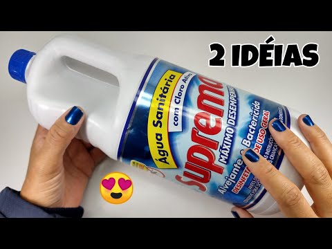2 IDÉIAS SENSACIONAIS COM GARRAFA DE ALVEJANTE ♥️