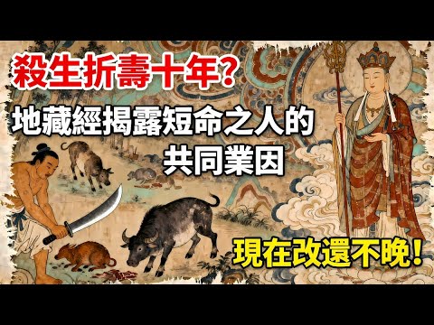 殺生折壽十年？地藏經揭露短命之人的共同業因，現在改還不晚！#佛學#佛教#佛法無邊#佛陀#修心#修行文化#智慧人生#禪悟人生#傳統文化#修行#玄學