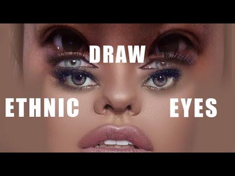 How to draw eyes of different ethnicities