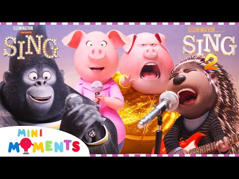 Every Sing Audition Ever! 🎤 | 8 Minute Compilation | Sing & Sing 2 | Movie Moments | Mini Moments