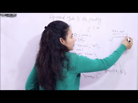 C_123 Append Mode in File Handling | C Programming Language