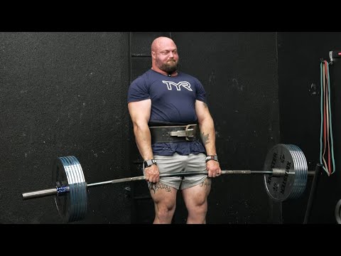 Worlds Strongest Man Tests His Squat Bench and Deadlift! Ft, Mitchell Hooper