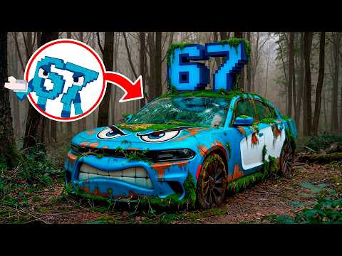 FULLY Restoration of Abandoned 67 BRAINROT CAR | Restoring FORGOTTEN 67 CAR from Steal a Brainrot
