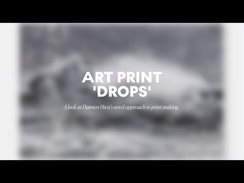 Art Print "Drops" - Damien Hirst's Novel Approach To The Art Market
