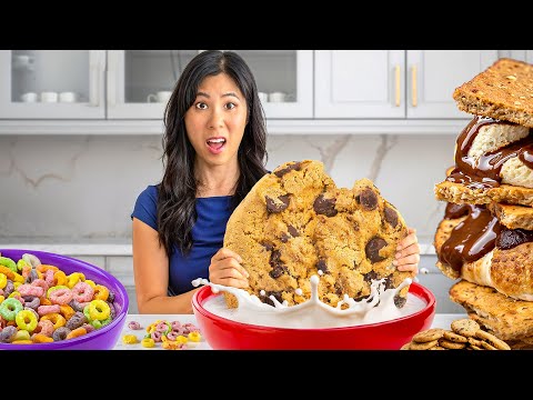 Making GIANT vs TINY DESSERTS Challenge!🍦