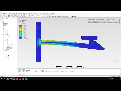 PrePoMax (CalculiX FEA) - Tutorial 43 - Snap-fit