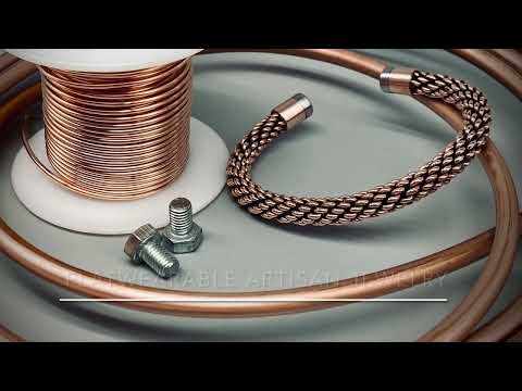 The “No Solder” hardware store Viking Torc copper bracelet - Flatwearable Artisan Jewelry