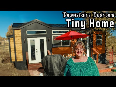 She Loves Her Tiny HOUSE with Downstairs Bedroom despite BIG Leak