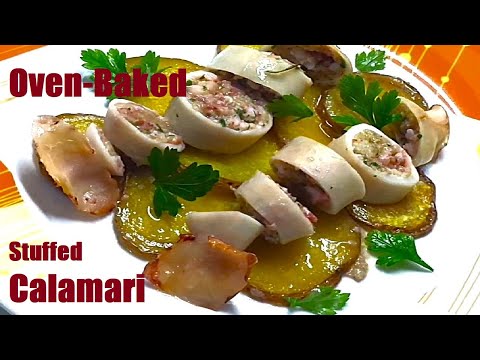 Stuffed Calamari with Potatoes Italian classic:
