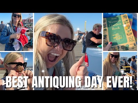 WE SCORED! 🙌🏼 The Best Antiquing Day at the Alameda Antique Fair!
