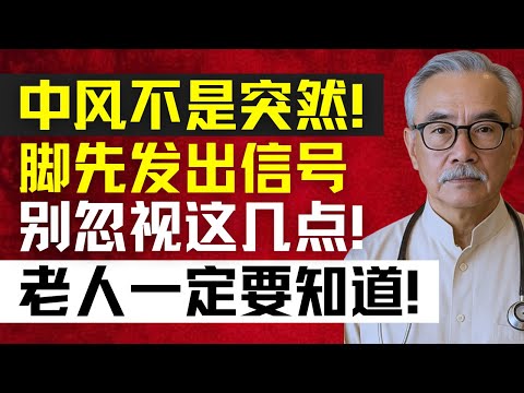 警告！60歲後腿出現這7個異常，小心是腦中風前兆，越早發現越能救命！ | 林强医生