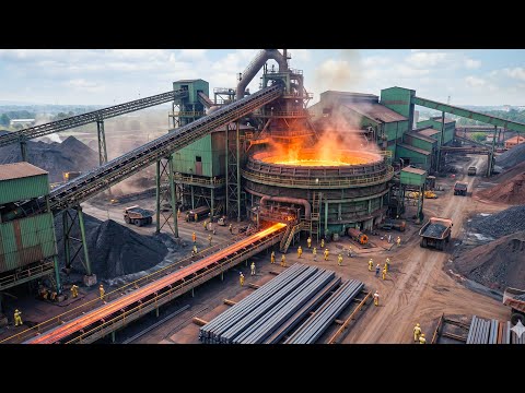 Inside the HEAVY-DUTY Steel Tube Factory – How Square Tubes Are Made (Full Process)