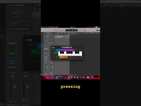 How to bring on screen keyboard in logic pro x #logicprox #garageband #multioutput #shortcut