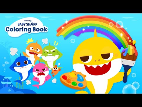 Color your Baby Shark!  🎨ㅣBaby Shark Coloring Book App