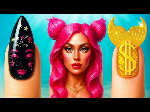 🧜‍♀️ Nuda zmienia się w mroczną syrenę! 💄✨ Niesamowita transformacja, która Cię oczaruje! 🌊