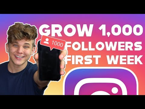 HOW TO GAIN 1,000 ACTIVE FOLLOWERS ON INSTAGRAM IN 1 WEEK 2019 GROWTH HACKS