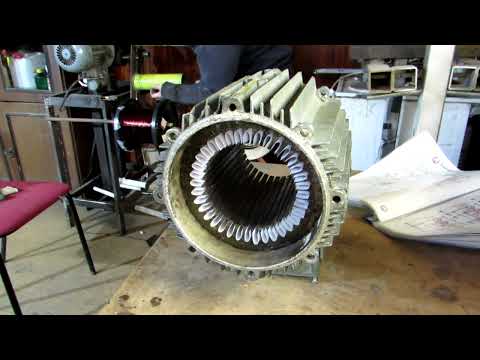 Короткое замыкание внутри электродвигателя 5.5 кВт.