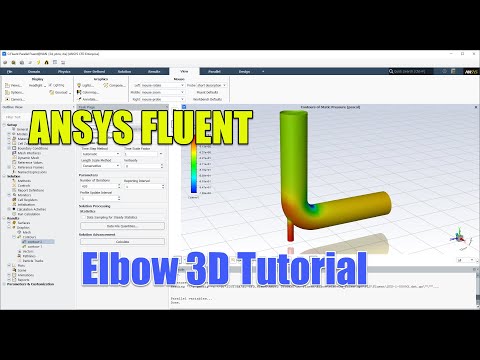 ✅ #Ansys Fluent Tutorial | Elbow 3D Steady | Ansys Student Version