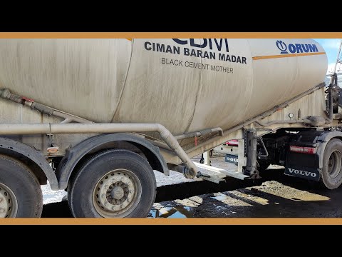 #Truckwash how to clean CEMENT from a bulker trailer truck?