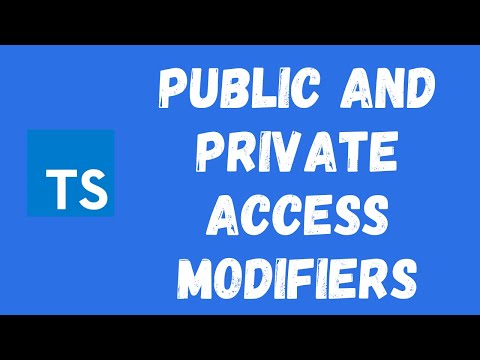 26. Public and Private Access Modifiers for properties and methods in the Typescript classes.