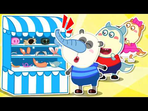 Where's My Nose? 🐽 Baby Chooses Best New Nose | Wolfy - Baby Cartoons