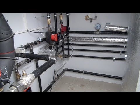 Котельная частного дома своими руками. Всё по уму! Котёл Атмос!