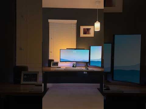 Desk Setup Lighting 💡 Watch Full Video ⬆️ #desksetup #workfromhome #homeoffice