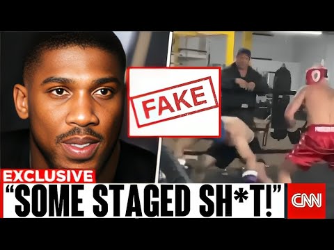 “AJ CALLS IT FAKE! Anthony Joshua BLASTS Jake Paul’s Sparring KO Video!”