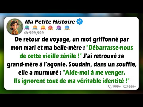 "Occupez-vous de cette vieille femme sénile." J'ai vu la grand-mère de mon mari mourir. Et...