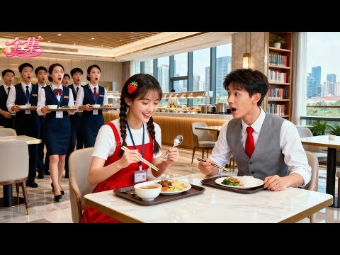 冷麵閻王總裁來食堂吃飯無人敢靠近，只有實習小妹旁若無人地坐他對面吃得香甜！全公司驚呆！他被她鼓著腮幫的可愛吃相瞬間擊中，當場豪擲千億聘禮求婚，全公司驚呆！