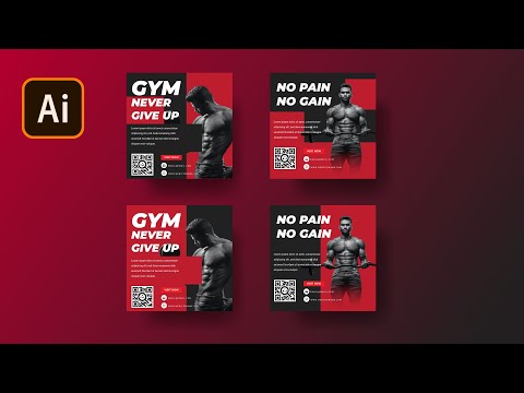 I made a Simple Social Media Banner Design | GYM with modern style