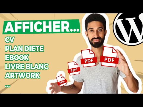 PDF WordPress : Afficher un EBOOK, plan nutrition, CV, livre blanc...