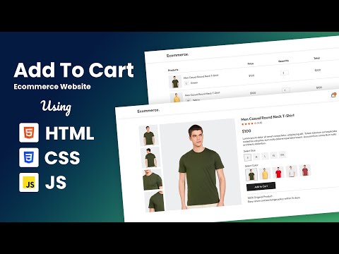How To Add To Cart Shopping in HTML CSS & Javascript
