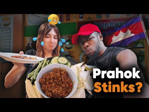 We Tried the Most Stinky Khmer Food in Cambodia 🇰🇭 | You Won’t Believe Her Reaction