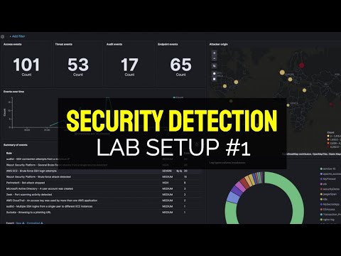 Security SIEM Detection Lab Setup Tutorial #1 | ELK SIEM with ZEEK and Suricata