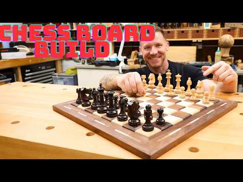 A Chess Board Fit For A King!! Built with Walnut and Maple This board is Made to Last!