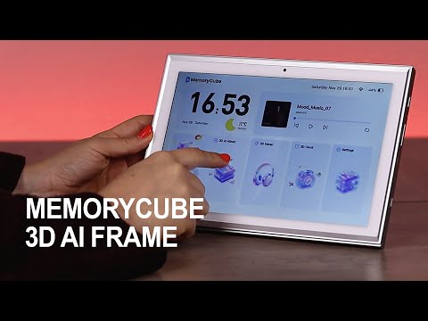 MemoryCube 3D AI Frame – Smart Digital Photo Frame That Turns Photos into 3D