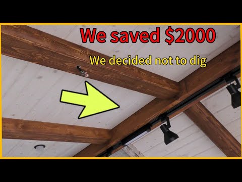 How we saved $2000. We made ceiling beams with our own hands.