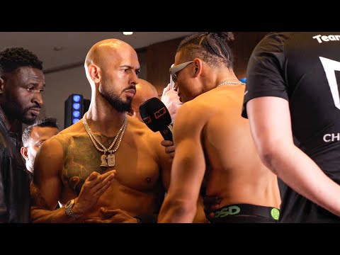 ANDREW TATE VS CHASE DEMOOR - WEIGH IN 