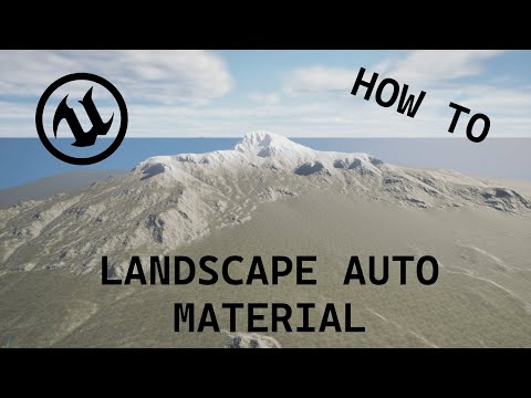How to create an auto material for landscape - Unreal Engine 5 Tutorial